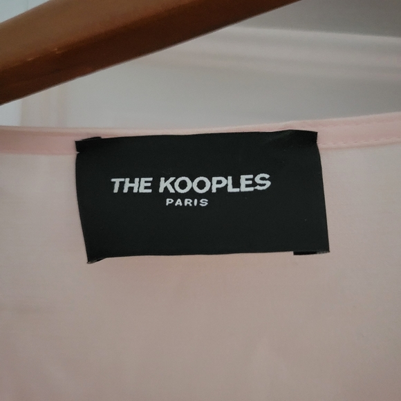 The Kooples, Light Pink Satin Puff Sleeve Dress - Picture 4 of 7